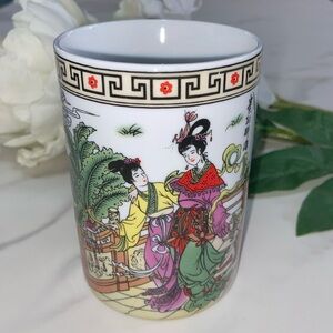 Asian Lady’s Collectible Coffee Cup